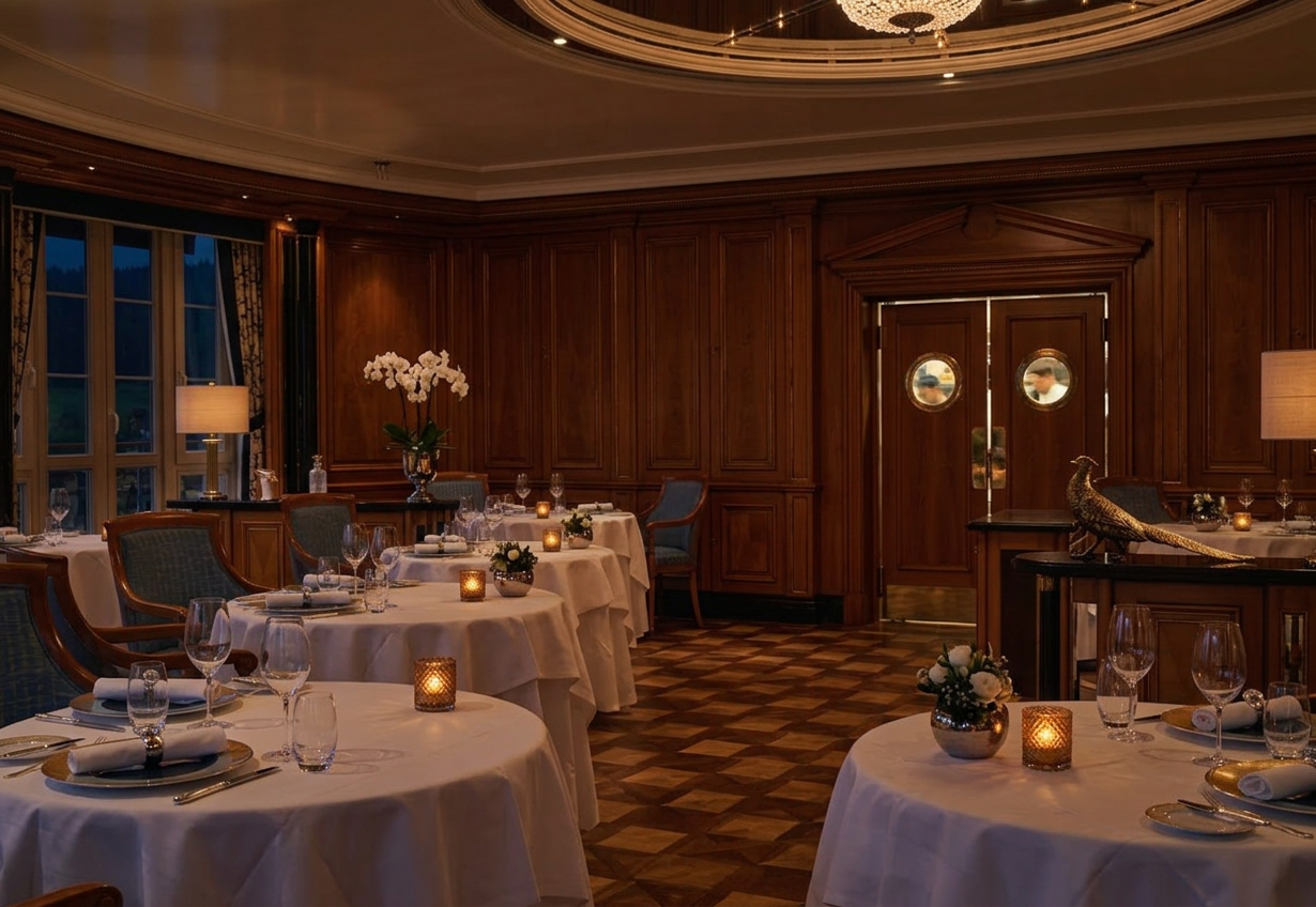 French restaurant with natural light